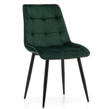 Krzesło Tapicerowane Chic Zielony Velvet Aksamit Do Salonu Jadalni - Home-Design24