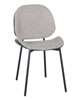 Krzesło tapicerowane Jazzlen boucle szary beż / jesion portland - Selsey