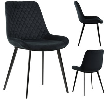 Krzesło tapicerowane Nora velvet czarny - exitodesign