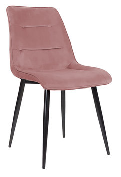 Krzesło tapicerowane Vida velvet antyczny róż - exitodesign
