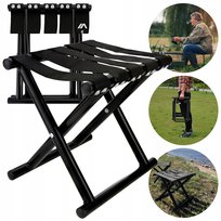 KRZESŁO TURYSTYCZNE FOTEL KRZESEŁKO WĘDKARSKIE TABORET SKŁADANE PRZENOŚNE