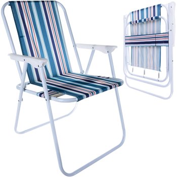 Krzesło Turystyczne Składane Fotel Kempingowe Plażowe Ogrodowe Wzmocnione - Artemis
