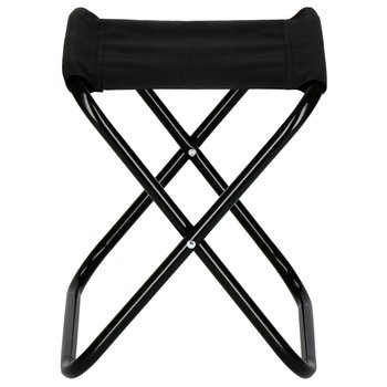 Krzesło turystyczne składane wędkarskie na biwak czarne - Springos