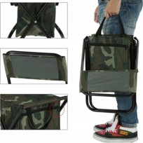 KRZESŁO TURYSTYCZNE WĘDKARSKIE SKŁADANE TABORET 2w1