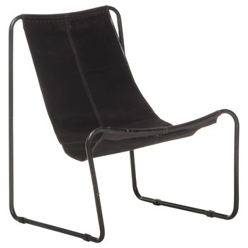 Krzesło vintage z prawdziwą skórą i żelaznymi noga - Zakito