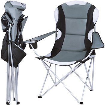 Krzesło Wędkarskie Składane Turystyczne Fotel na Ryby Kempingowe Duże XXL - Artemis