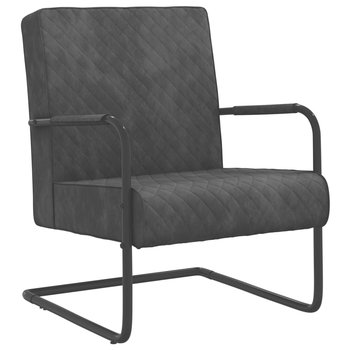 Krzesło wspornikowe aksamitne 64x77x82 cm, ciemnos - Zakito Europe