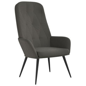 Krzesło wypoczynkowe aksamitne 70x77x98 cm, ciemno - Zakito Europe