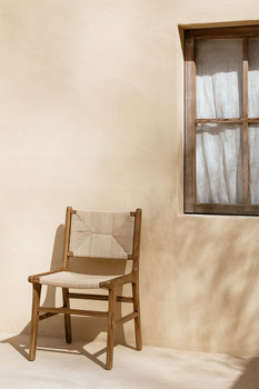 Krzesło z drewna tekowego i plecionki Cuzco - MIA home