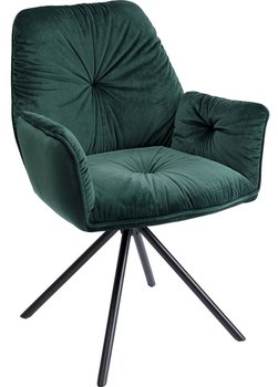 Krzesło z podłokietnikami Mila 60x89 cm zielone - Kare Design