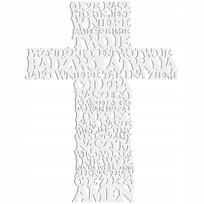 KRZYŻ na ścianę do salonu MODLITWA OJCZE NASZ Prezent na Komunie Chrzest