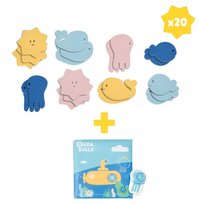 Książeczka do kąpieli 2 światy narracyjne + 20 puzzli Badabulle