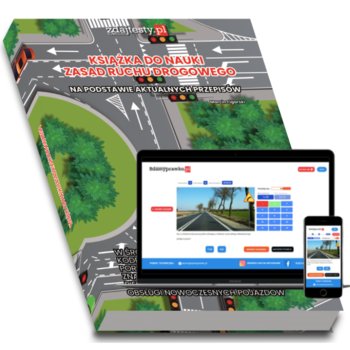Książka do nauki zasad ruchu drogowego z testami online 2024 - Inny producent
