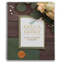 Księga gości okładka drukowana - pamiątka ślubna, 24x29, 60 stron