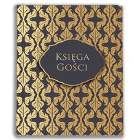 Księga gości okładka drukowana - złota księga, 24x29, 60 stron