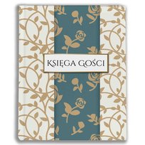 Księga gości - wzór kwiatowy, oryginalny wygląd, 24x29, 60 stron