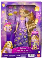 Księżniczka Disneya, Roszpunka Magiczne włosy, Lalka ze światełkami, Zabawka dla dzieci 3+ JHL46