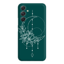 Księżyc Boho - Galaxy A15 5G Etui matowe butelkowa zieleń [TIF 41E]