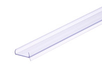 Kształtownik PVC UC16 uszczelka cokół 16-18mm listwa Cezar Transparentny Matowe 3,00m Cezar