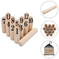 Kubb numeryczny, gra plenerowa, VidaXL - vidaXL