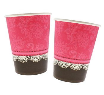 Kubeczki papierowe, 270 ml, Girls Night Out, 6 sztuk - GoDan