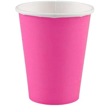 Kubeczki papierowe "Premium", różowy, 266 ml, 8 sztuk - Amscan