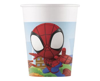 Kubeczki papierowe (WM) Spidey & His Amazing Friends, 200ml, 8 szt. (SUP label) - Inna marka