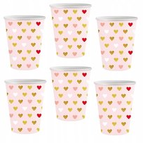 KUBECZKI URODZINY DEKORACJA SERCE WALENTYNKI 6x