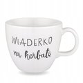Kubek 1L Litrowy Duży Napis Wiaderko na Herbatę Porcelanowy Biały Prezent - Nadzwyczajnie