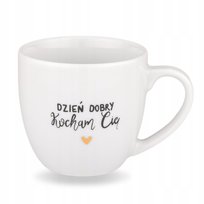 Kubek 300 ml - Dzień dobry Kocham cię ZŁOTE SERCE
