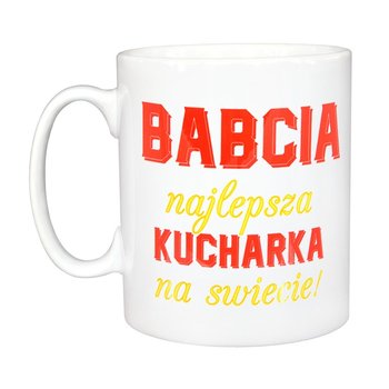 Kubek 321PREZENT dla Babci - najlepsza kucharka, biały, 320 ml - 321Prezent