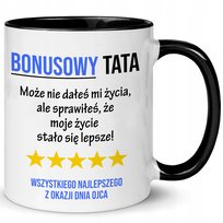 KUBEK 330ML SUPER PREZENT NA DZIEŃ OJCA DLA TATY BONUSOWY TATA MIX WZORÓW