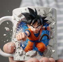 Kubek 3D DRAGON BALL Z GOKU MANGA ANIME FILMY SERIALE PIŁKA NOŻNA PREZENT