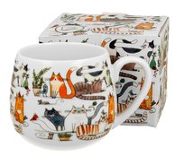 Kubek baryłka Koci Świat - LENIWE KOTY (window box) DUO Gift