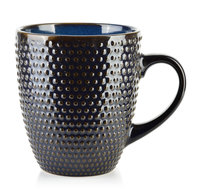 Kubek BASIC NATURE 400ml - Granatowy Ceramiczny, Ergonomiczny Design Mondex