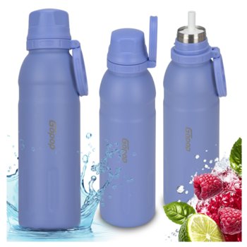 KUBEK BIDON TERMICZNY Z RURKĄ GOPOP JUMP 700 ML FIOLETOWY - Inna marka