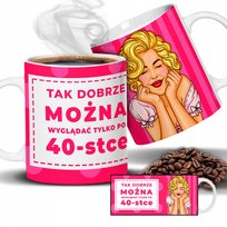 KUBEK BLASK 40-TKI PREZENT DLA NIEJ URODZINY Wzory