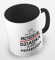 Kubek Bóg wybrał dziadka, prezent Dzień Dziadka, pojemność 330 ml, różne kolory