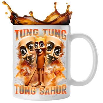 Kubek Brainrot Tung Tung Tung Sahur 330Ml Zestaw Z Nadrukiem Ceramiczny - Inny producent