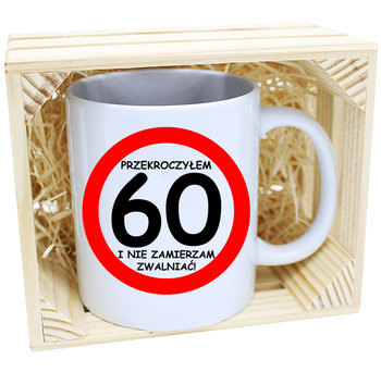 Kubek ceramiczny 60 urodziny J&W biały - J&W