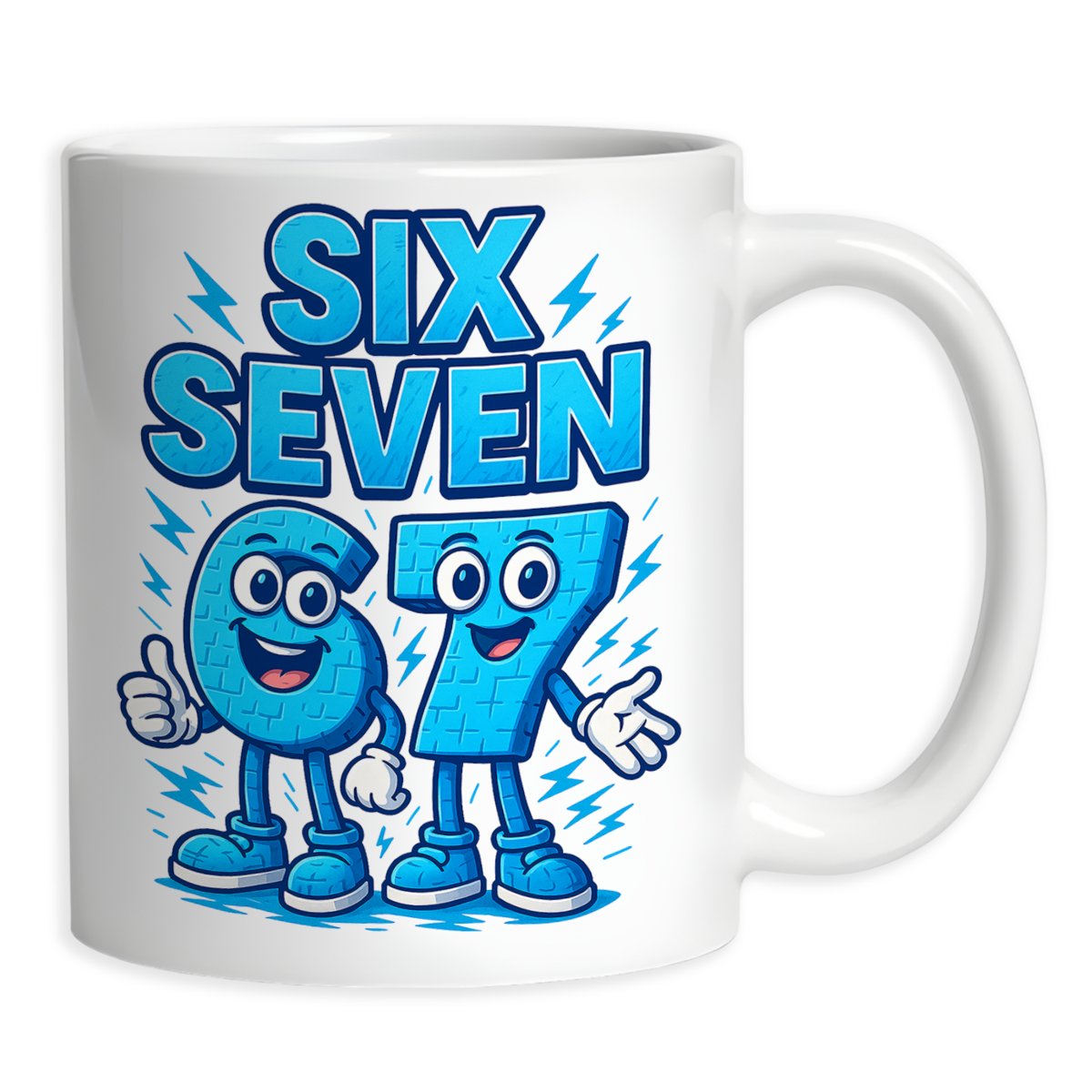 Kubek Ceramiczny 67 Six Seven Brainrot Funny Prezent Mem 330Ml kubek-ceramiczny-67-six-seven-brainrot-funny-prezent-mem-330ml