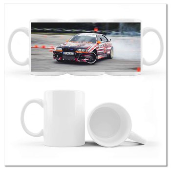 Kubek ceramiczny, BMW Drift, 330 ml, ZeSmakiem, biały - ZeSmakiem