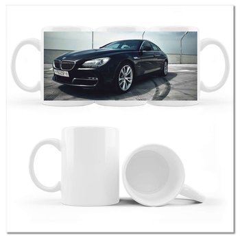 Kubek ceramiczny, BMW samochód auto, 330 ml, ZeSmakiem, biały - ZeSmakiem