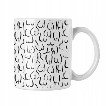 Kubek ceramiczny, Bums, 330 ml, Zebra, biały - Zebra