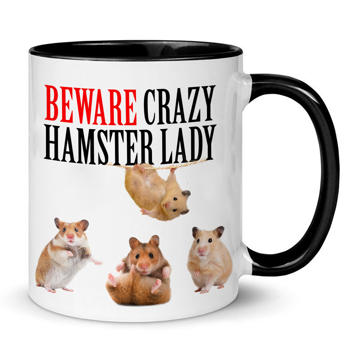 Crazy Hamster Lady - Maglietta Unisex Regalo Per Amante Dei Criceti - HotScamp