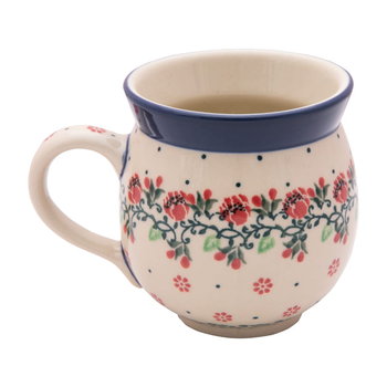 Kubek ceramiczny czeski, baryłka, 330 ml, Ceramika Artystyczna Bolesławiec - Bolesławiec