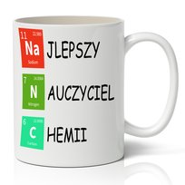 Kubek ceramiczny, Dla Nauczyciela Chemii, 330 ml, StyleCouture, biały