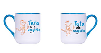 Kubek ceramiczny, Dla Taty - Tata Wie Wszystko (11), 300 ml, Rezon - Rezon