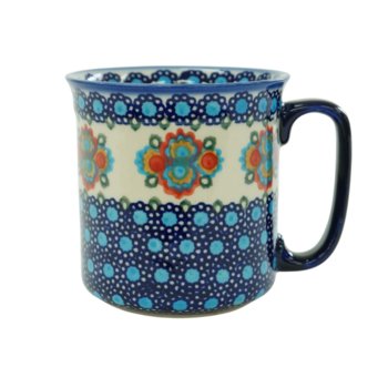 Kubek ceramiczny Duży Dan (A47 D82) 450 ml, Ceramika Bolesławiec - Andy