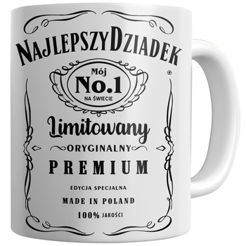 Kubek ceramiczny, dzień dziadka, Najlepszy dziadek, 330 ml, Wondergift, biały - Wondergift